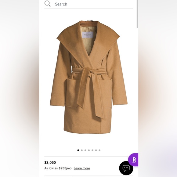 Brand New Max Mara Rialto Camel Hair Wrap Coat - Picture 1 of 7